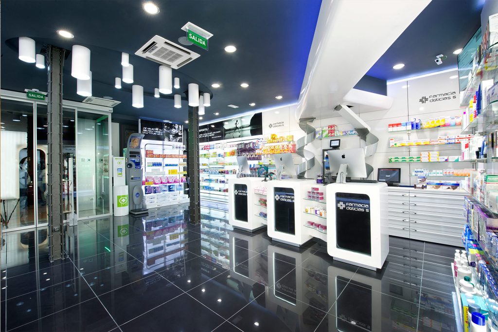 Des pharmacies futuristes et modernes